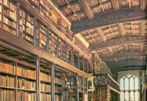 Кружевные потолки в библиотеке Оксфорда, Англия