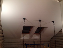 Потолок для мансарды в бревенчатом доме